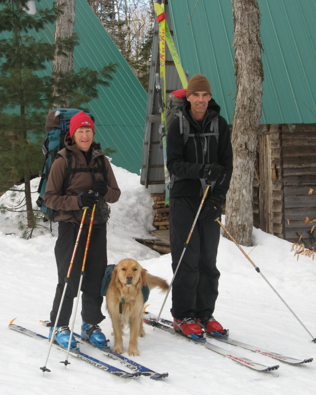 Keith & peg ski out. Keith & peg ski out.