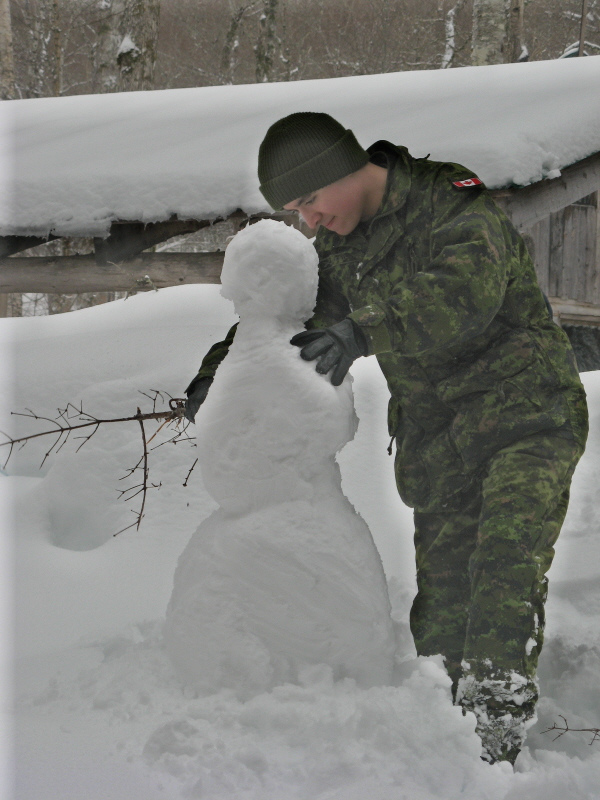 Military snowman