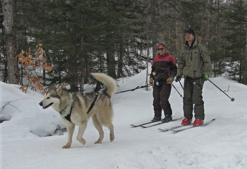 Polly and Kris and Jordan Skijourning. Polly and Kris and Jordan Skijourning.