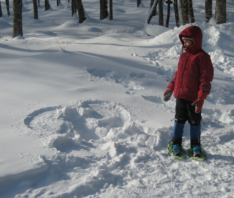 Snow angel. Snow angel.